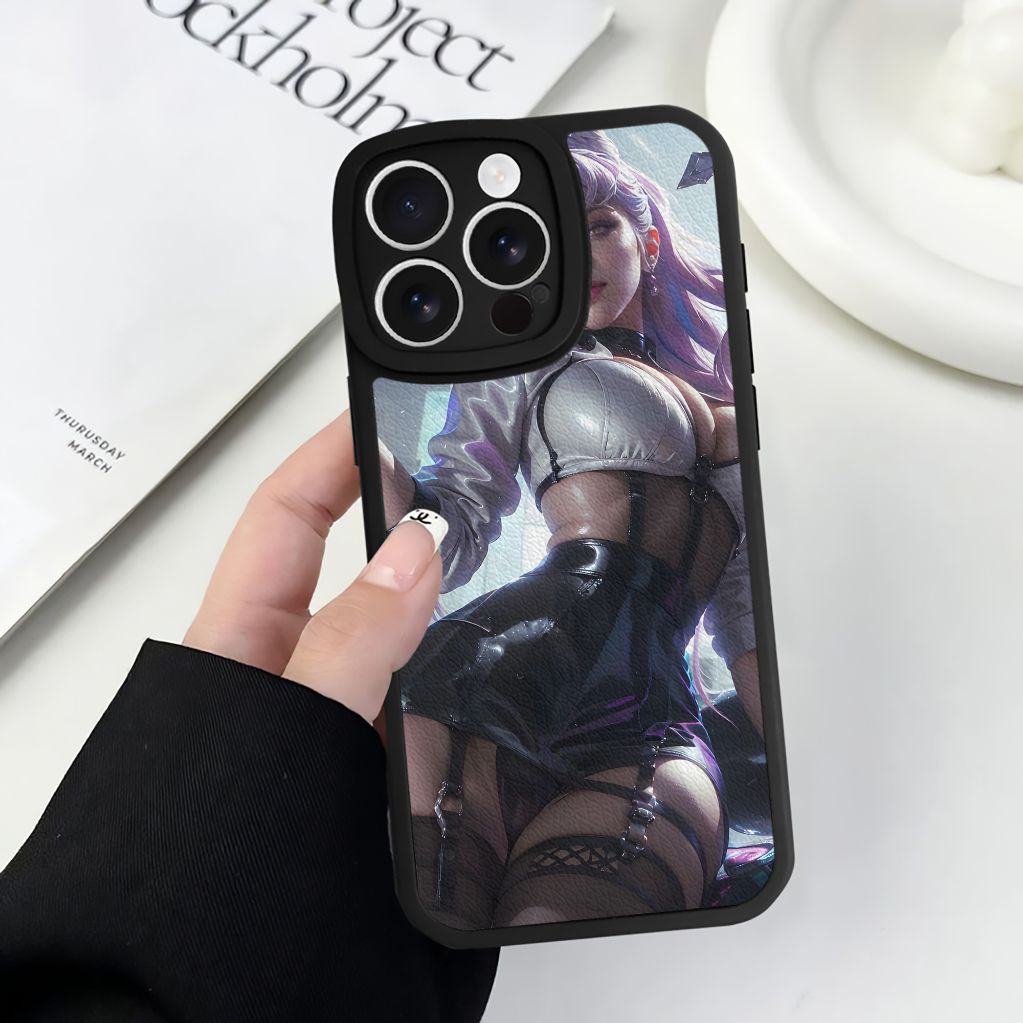 リーグ・オブ・レジェンド League of Legends LOL 【iPhone 16シリーズ対応】シリコンスマホケース（レザー調） 材質：シリコン